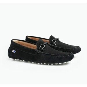 Riomar Tuxedo Deck Driver Suede Loafers Black 11.5 EUC